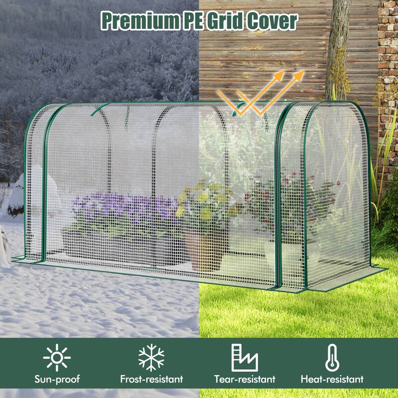 Costway Portable Mini Greenhouse 47" x 22" x 24" Outdoor Indoor Tunnel - See Details
