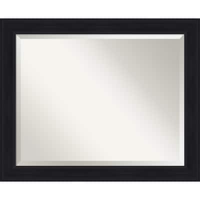 Abbey Black Beveled Framed Bathroom Vanity Wall Mirror - Abbey Black