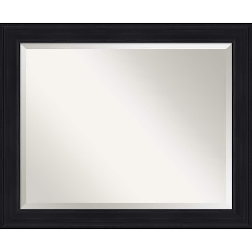 Abbey Black Beveled Framed Bathroom Vanity Wall Mirror - Abbey Black