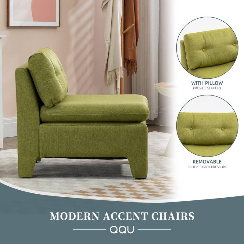 Cushioned deep seat, single lazy chair for Living room