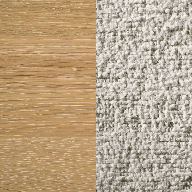 Duncan Ladder Back Dining Side Chair Washed Oak (Set of 2)