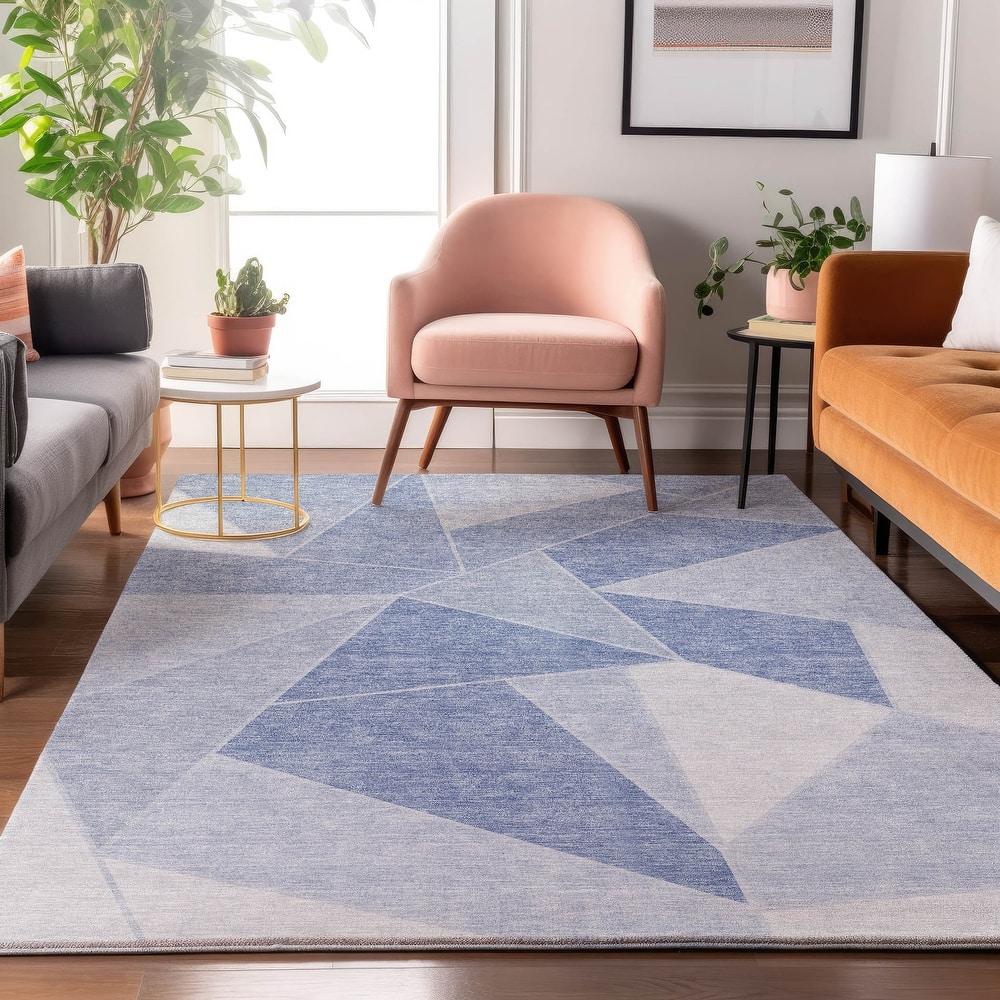 Premium Washable Super Soft Contemporary Mosaic Mayfield Rug