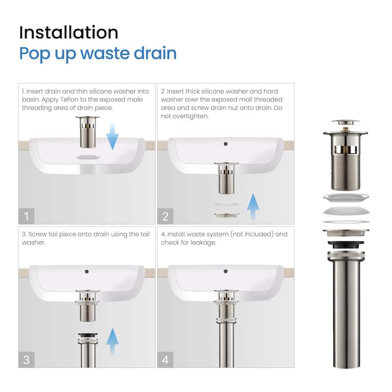 Circular X 8" Bathroom Sink Widespread Faucet with Drain Assembly