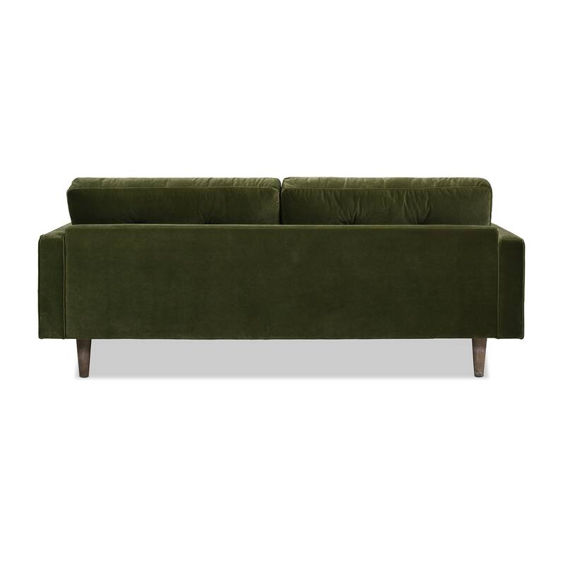 Nicholas 83.5" Mid-century Modern Fabric Tufted Loose Pillow Back Sofa
