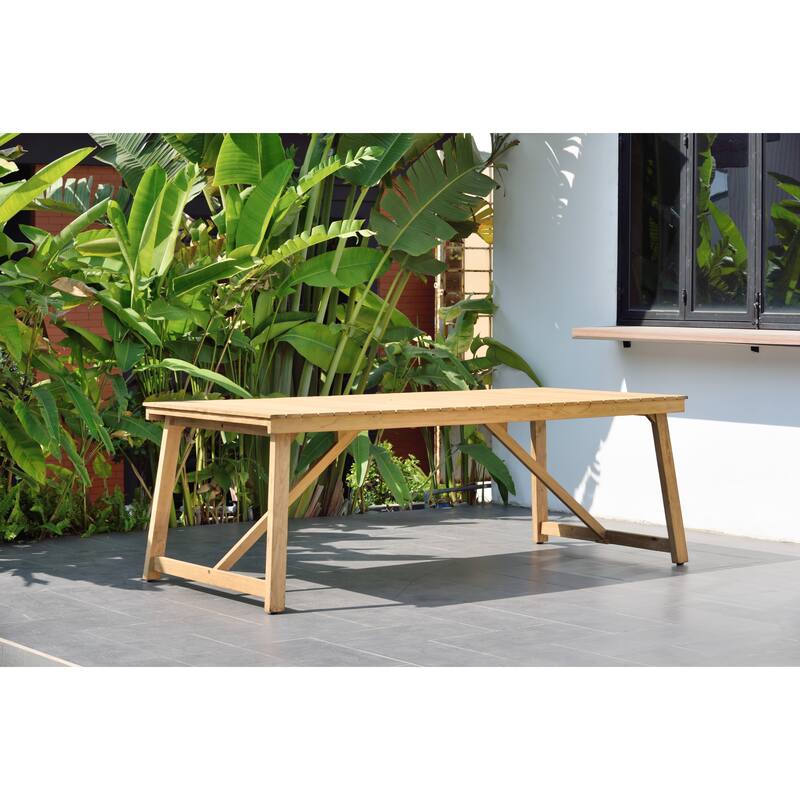 Amazonia Outdoor Patio 7pc Reclaimed Teak Gard Dining Set