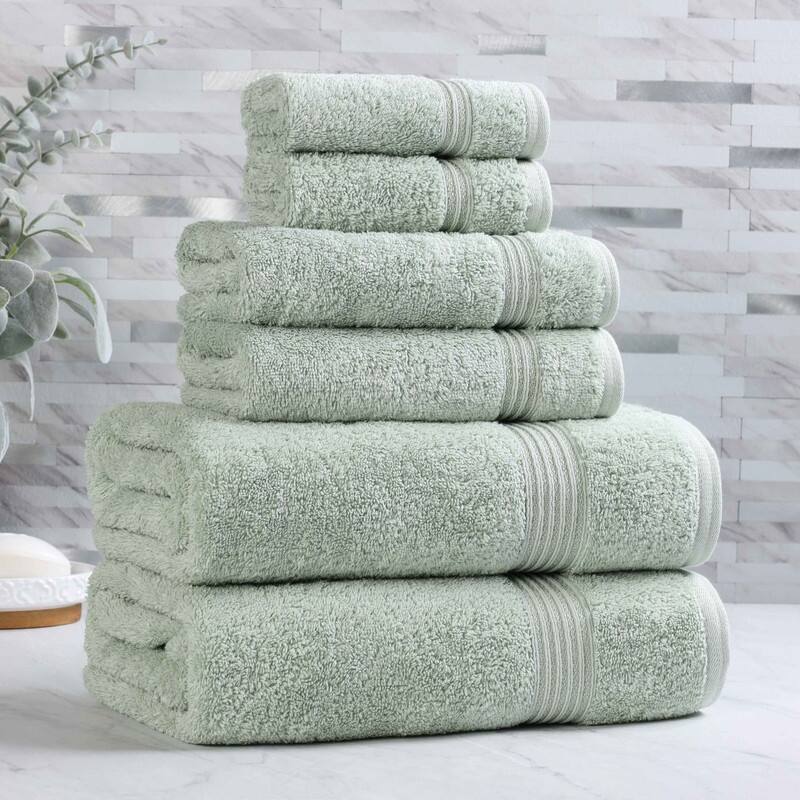 Superior Heritage Egyptian Cotton Absorbent 6-Piece Towel Set
