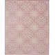 preview thumbnail 110 of 129, Nourison Jane Floral Medallion Indoor only Area Rug 7' 10" x 9' 10" - Ivory/Pink