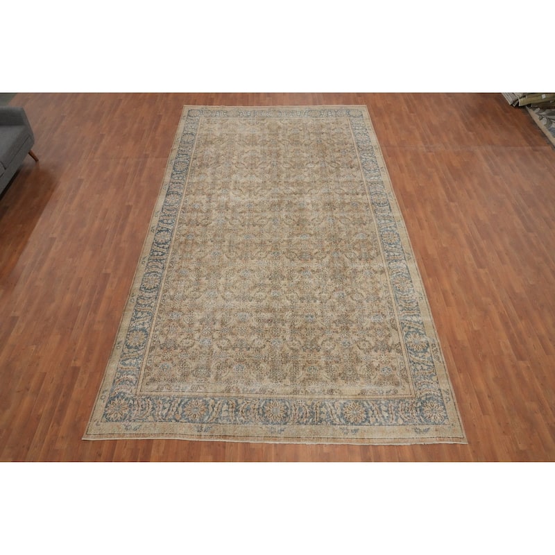 Hand Knotted Oriental 100% Wool Carpet Traditional All-Over Oranges & Rust Mahal Area Rug - 15' 10'' X 8' 7''
