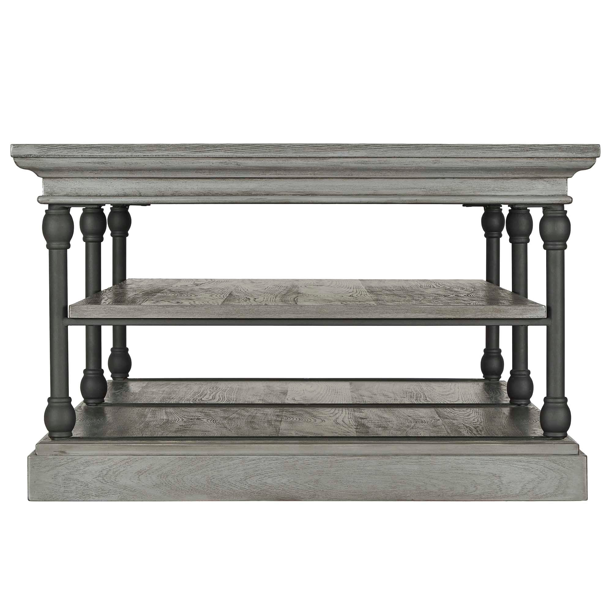 【cornice】COFFEE TABLE Barnstone Cornice Rectangle Storage Shelf Coffee Table by