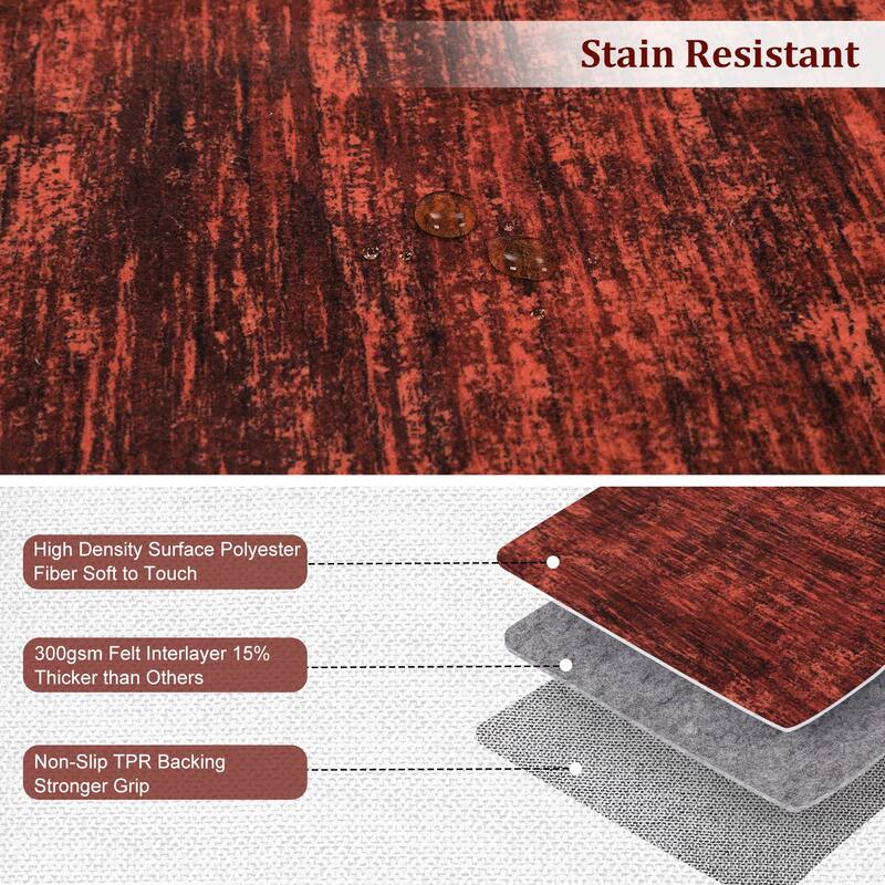 Rugs for Living Room Modern Abstract Area Rug Non-Slip Low Pile Accent Rug Soft Foldable Solid Rug