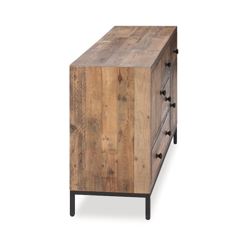 Dita Reclaimed Pine Wood Sideboard Buffet by Kosas Home