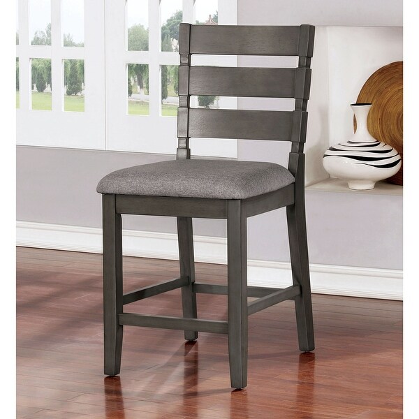 The Gray Barn Park House Transitional Grey Counter Chairs (Set of 2). Opens flyout.
