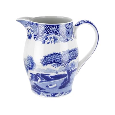 Spode Blue Italian Pitcher - 3.5 Pint