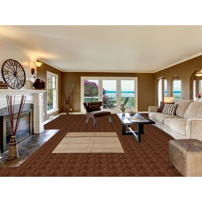 Earth Tone Kilim Modern Rug Hand-woven Reversible Wool Carpet - 4'4"x 5'9"