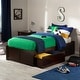 preview thumbnail 41 of 116, Concord Platform Bed with Footboard and Storage Drawers Walnut - Twin