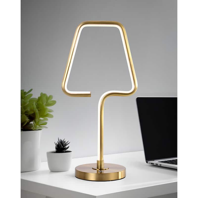THE LAMP 21.5"H Dimmable LED Tube Table Lamp
