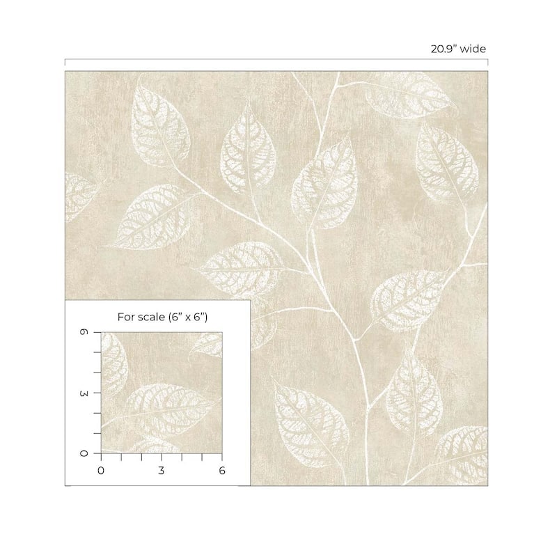 Seabrook Designs Branch Trail Silhouette Nonwoven Unpasted Wallpaper