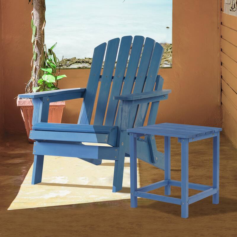 Outdoor Wooden Folding Adirondack Chair