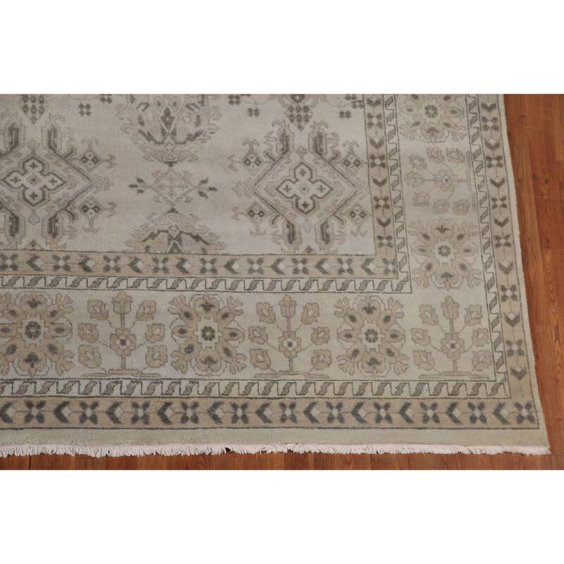 Oushak Indian Large Rug Handmade Wool Carpet - 9'10"x 13'9"