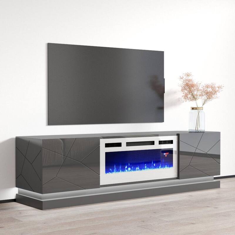 Shu WH-EF Electric Fireplace 71" TV Stand