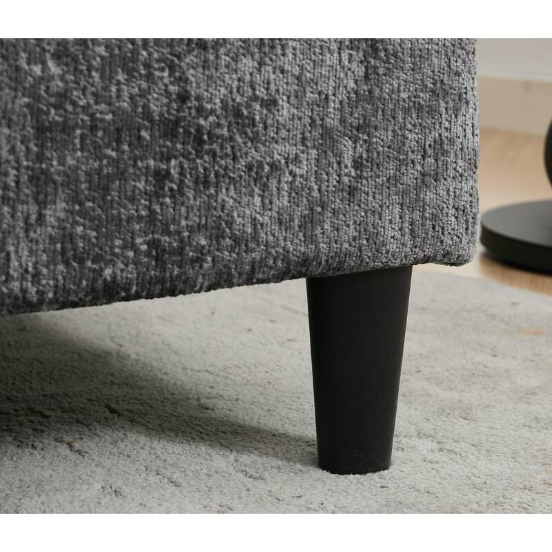 6 Seater Modular U Shaped Sectional Sofa Couch with Two Ottoman