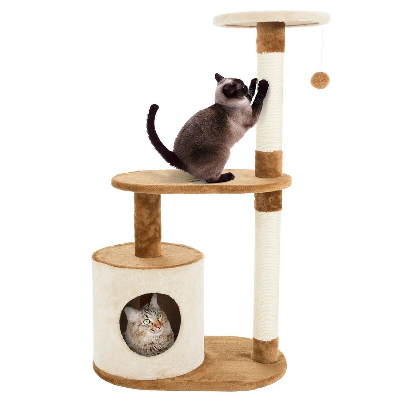 3 Tier Cat Tower withnd Hanging Toy On Sale Bed Bath Beyond