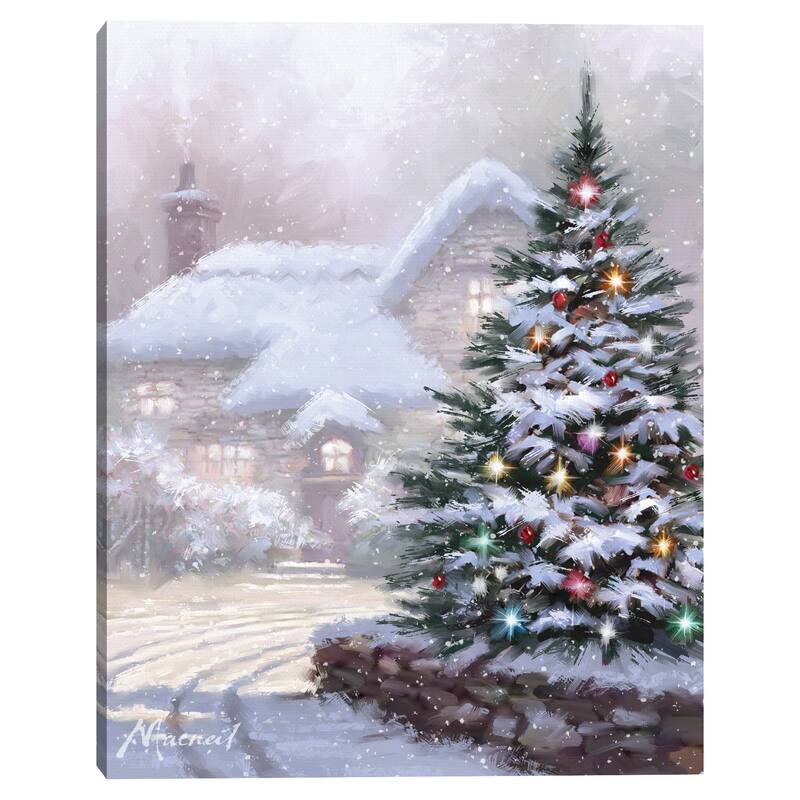 Christmas Lane by The Macneil Studio Canvas Art Print