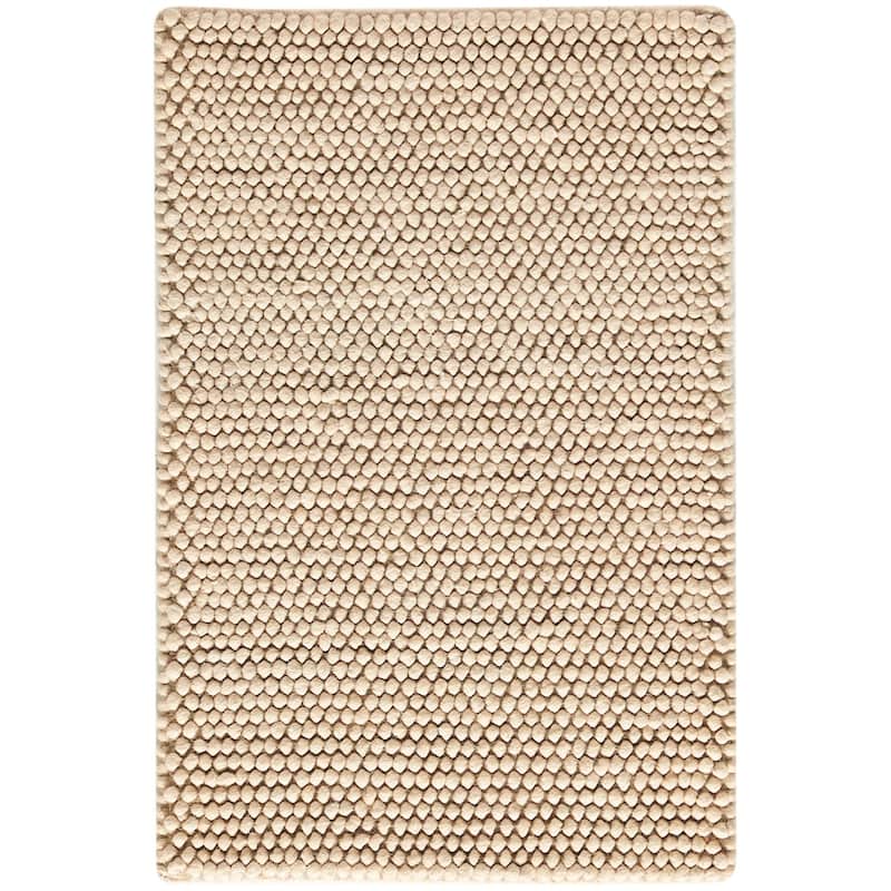 DKNY Pure Knots Indoor only Solid Area Rug - Beige - 2' x 3'
