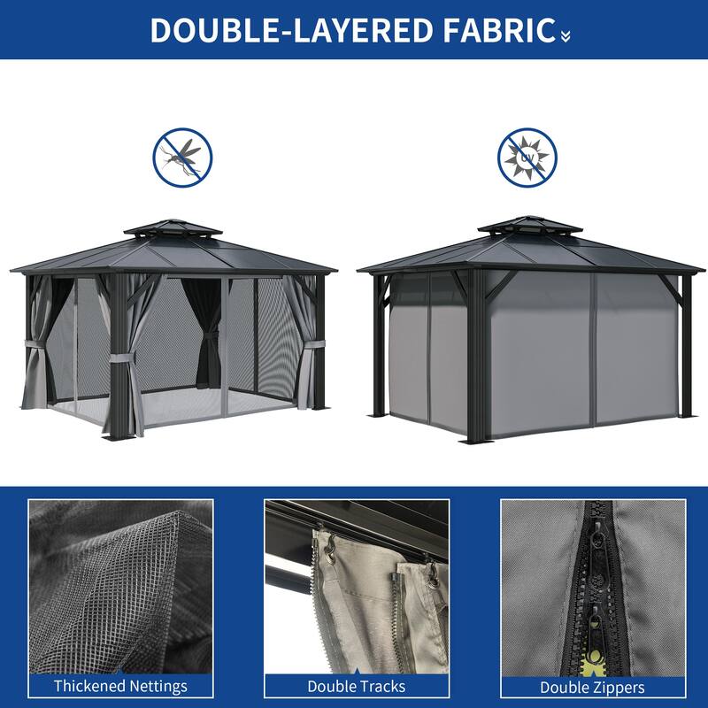 Outdoor Aluminum Canopy Gazebo