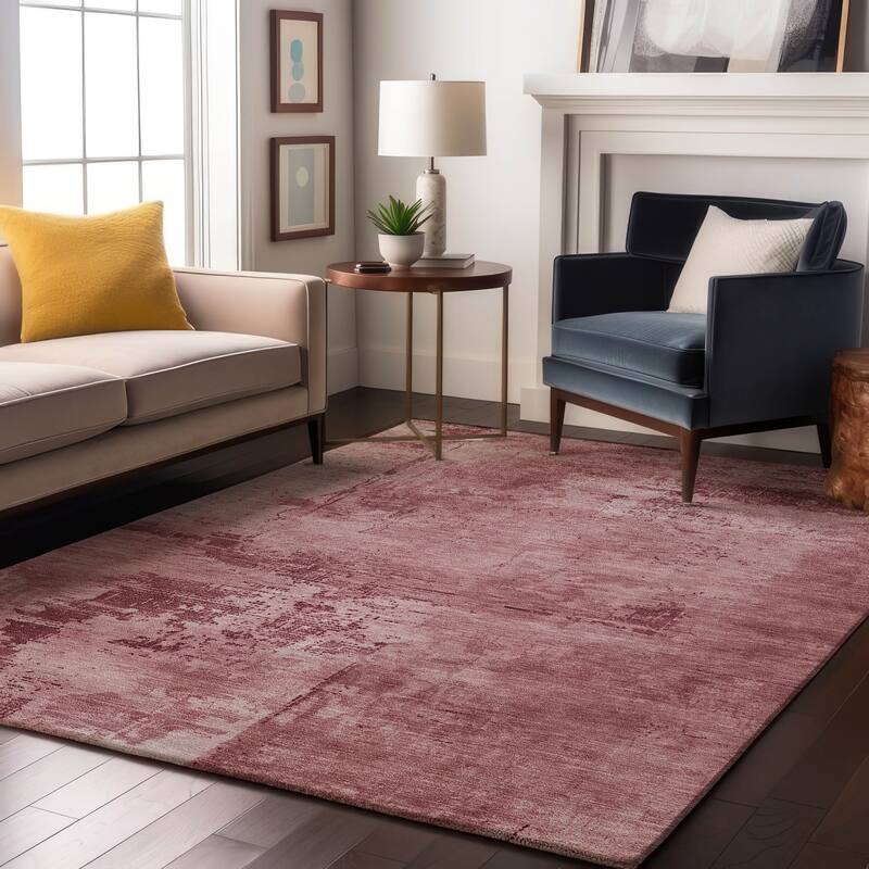 Premium Washable Super Soft Casual Abstract Mayfield Rug - Blush - 8' x 10'