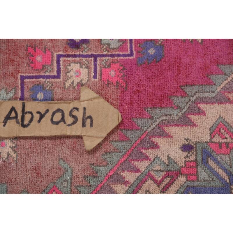 Tabriz Persian Vintage Runner Rug Handmade Wool Carpet - 4'5" x 10'9"