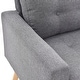 preview thumbnail 6 of 7, Shelby Grey Upholstered Reversible Chaise Sectional