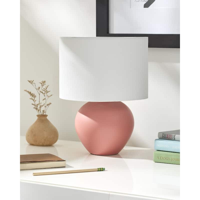 Livabliss Elio Traditional Accent Table Lamp - Brick