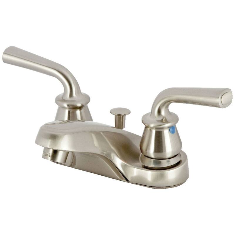 Kingston Brass KB25.RXL Restoration 1.2 GPM Centerset Bathroom Faucet - Brushed Nickel