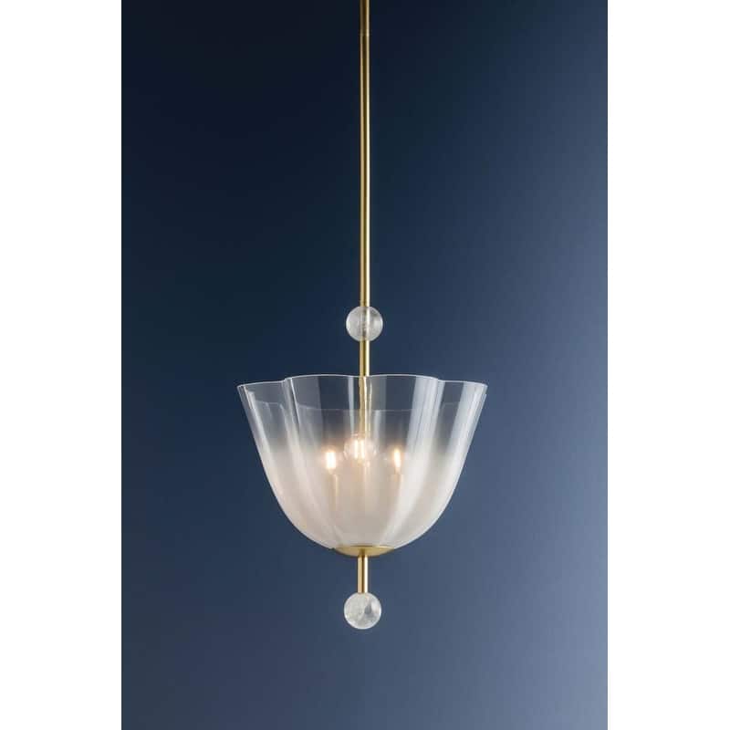 Hudson Valley Lighting 7817 Cambria Heights 3 Light 17" Wide Crystal