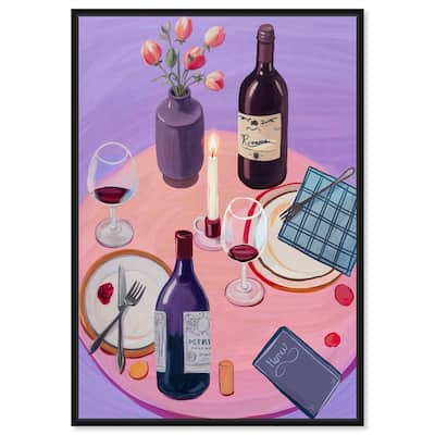 Lavender Haze Dinner Canvas by Art Remedy