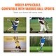 preview thumbnail 7 of 12, Folding Lacrosse Rebounder for Backyard, Volleyball Bounce Back Net, Pitchback Throwback Baseball Softball Training Screen