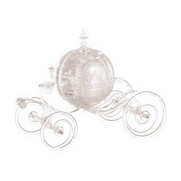 slide 2 of 6, 3D Crystal Puzzle - Disney Cinderella's Carriage Clear - 71 Pcs - N/A