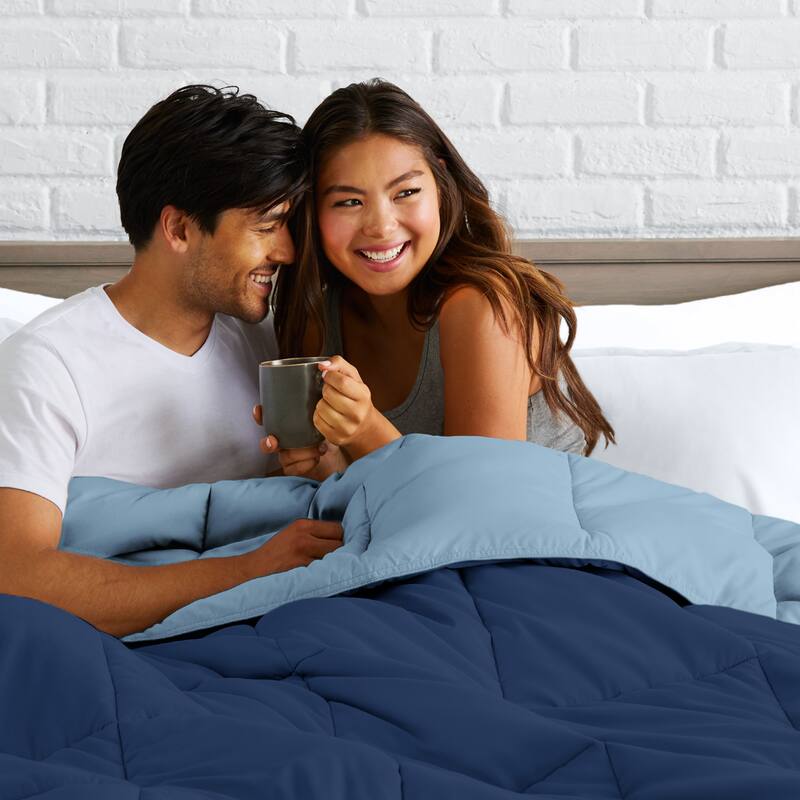 Bare Home Reversible All Season Down Alternative Comforter