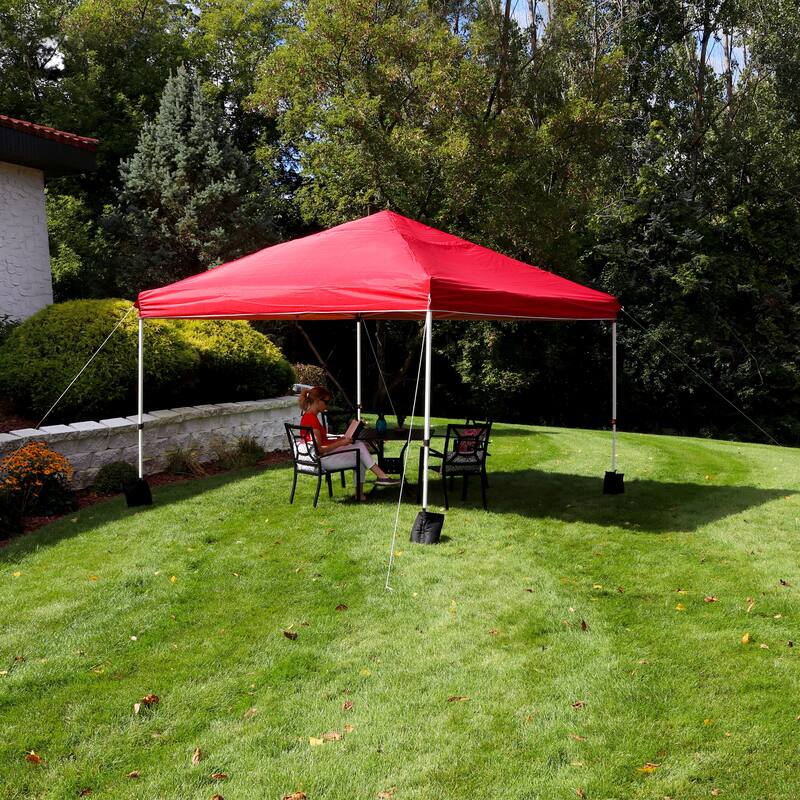 Sunnydaze Standard Pop-Up Canopy with Carry Bag and Sandbags