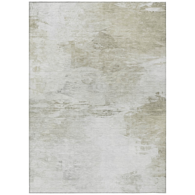 Machine Washable Indoor/ Outdoor Chantille Abstract Ombre Rug