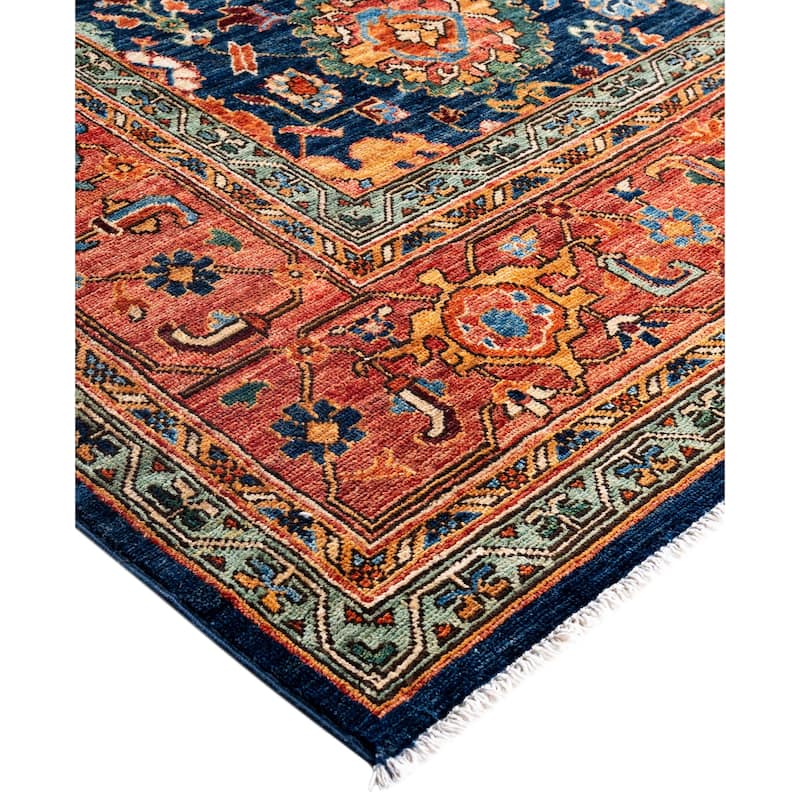 Serapi One-of-a-Kind Hand-Knotted Area Rug - Blue - 9' 2" x 11' 9"