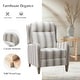 preview thumbnail 6 of 6, HULALA HOME Guillermo Farmhouse Rounded Arm Pushback Recliner with Solid Wood Legs