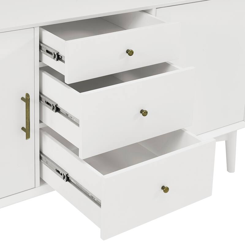 Landon White Finish Sideboard - 57"W x 19"D x 30"H