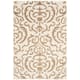 SAFAVIEH Florida Shag Honey Ornate Damask 1.2-inch Thick Rug