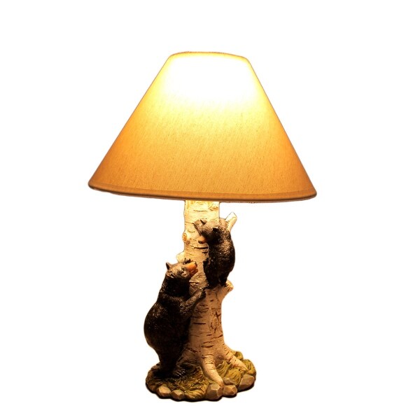 birch table lamp