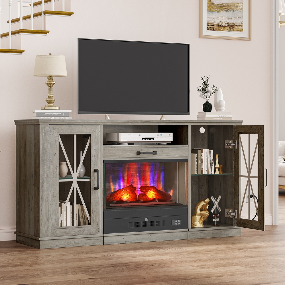Fireplace tv outlet stand overstock