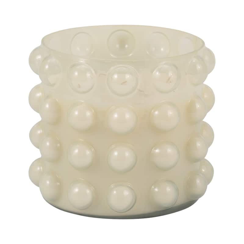 Sagebrook Home Artisan Glass 9" 81 Oz Bubble Candle Holder, Perfect Accessory for Stylish Decor Enthusiasts. - 9" x 9" x 7"