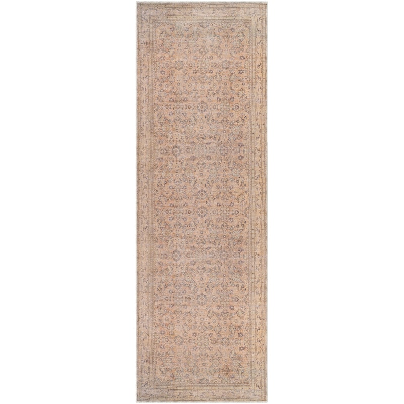 Livabliss Traditional Amelie Floral & Botanical Washable Area Rug