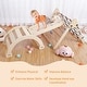 preview thumbnail 2 of 12, Toddler Indoor Gym Playset 3-in-1 Wooden Climbing Toys